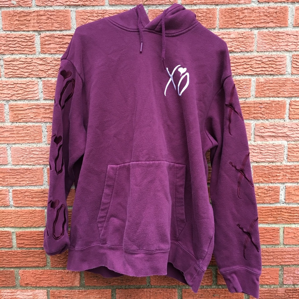 The Weeknd x H&M Purple Hoodie